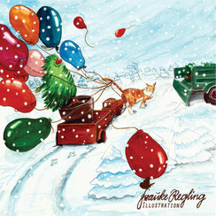 Kinderbuch, Katze, Tannenbaum, Weihnachtsbaum