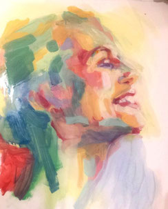 severine saint-maurice, portrait peinture