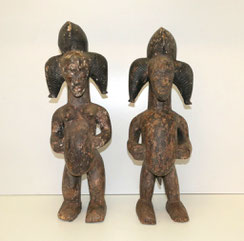 Afrikanische Fruchtbarkeitsfiguren, Baule, Elfenbeinküste Mann und Frau, 61 cm, € 1650,00