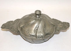 Wöchnerinnen-Schüssel Godenschüssel Zinn Frankreich um 1900 B. 27,5 cm D. 15 cm, € 115,00