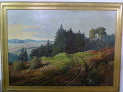 Hein Hoppmann, Gebirgslandschaft, großes Gemälde auf Holzplatte, 1942 , € 680,00