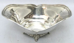 TIFFANY & Co. Fuß-/ Gewürzschale 925 Sterling Nr. 5602 L. 18,0 cm H. 8,0 cm