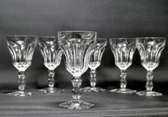 Val St. Lambert 6x Wein Gläser Lalaing Eingestochene Luftblase Kristall H.16 cm, € 390,00