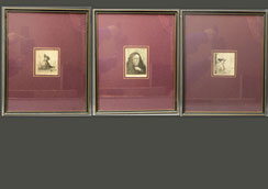 3 Stk. Kleine Kupferstiche Rembrandt van Rijn Selbstportrait, Mutter, gerahmt, € 290,00