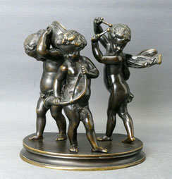 Claude Michel Clodion, 19. Jahrhundert, Bronze, musizierende Kinder, 19,5 cm, € 1650,00