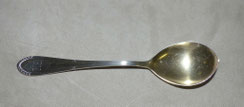 Bouillonlöffel,Sahnelöffel,800er Silber,CB Halbmond Krone,Monogram EK, 41,0 g. 