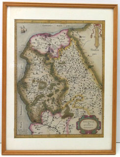 Kupferstichkarte Bolonia et Guines Comitatus, Mercator altkoloriert, ca. 1606, € 150,00