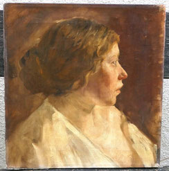Frauenportrait Öl auf Leinwand Impressionismus 1907 signiert Maß 40 cm x 38,5 cm, € 750,00
