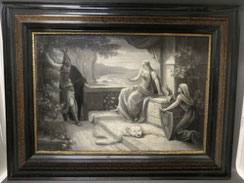 Ferdinand LEEKE München Grisaille Malerei "ODIN und FRIGGA" 80 x 55 cm, € 4290,00