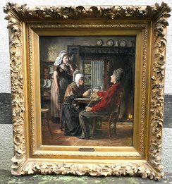 gr. Ölgemälde "Der Antrag" Adrien Jean Madiol Öl auf Leinwand 1892, 55 x 47 cm€ 1800,00 € 