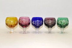 5 x Nachtmann Traube Cognac Glas diverse Farben Ø 6,5 cm, H. 8,0 cm, € 175,00