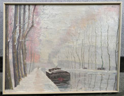 Pierre Alexis Lesage, Ölgemälde Flusslandschaft 1916 signiert Maße 116 x 92 cm, € 750,00