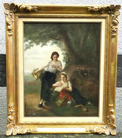 Ölgemälde "Der Liebesbrief" Jan Varenbergh 19.Jhd. Öl auf Holz 46,0 cm x 38,0 cm, € 1250,00