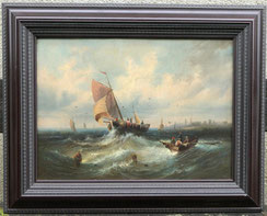 Bernhard Schneider Düsseldorfer Schule ca 1868 Schüler von Achenbach 57,5 x 42,5, € 1450,00