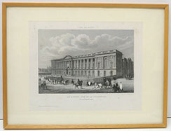 Lithographie, Le Louvre, Ansicht von Paris, ca. 1850, Chamouin Collection, € 80,00