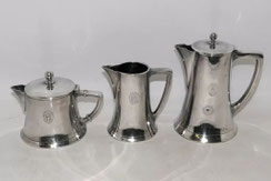 Art-Deco Hotelsilber Milchkanne Teekanne Kaffeekanne Art. Krupp Berndorf, € 650,00