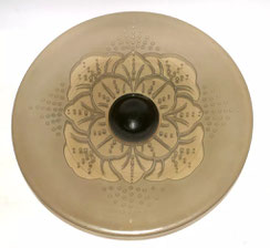 Muller Freres Luneville Fußschale Rauchglas Jugendstil geschnitten Ø 43,5 cm, € 900,00