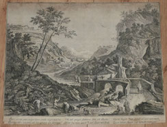 Marco Ricci 1679-1729 Kupferstich venezianische Landschaft um 1715, Venetys CPES, € 480,00