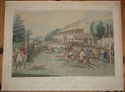 Ori. Farb-Lithographie "Grand Stand Goodwood"gestochen von Charles Hunt 75x51 cm, € 185,00