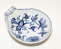 Meissen Porzellan, Muschel Schale, Zwiebelmuster, 11,8 x 10,5 cm, 1.Wahl, € 55,00