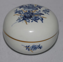 Meissen Porzellan Deckeldose Aquatinta Blume, Gold Neuer Ausschnitt Ø 9,0 cm, € 135,00