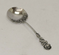 Sahnelöffel, Hildesheimer Rose, 800er Silber, OS, 14,5 cm,, € 48,00