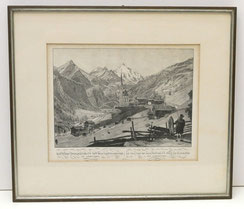 Kupferstich Groß-Glockner, gerahmt, ca. 1830, Kärnten, nach J. Alt,, € 280,00