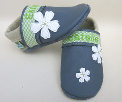 Babyschuhe Margeriten personalisiert kokido