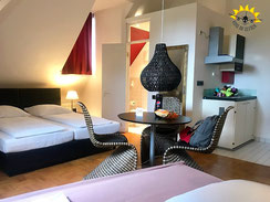 Apartments mit Kochecke im ABC-Hotel in Konstanz.