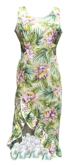 ハワイアンフラダンス ドレス　ベージュカーキ ハワイアンフラダンス ドレス ベージュカーキ 本場直輸入のハワイアン