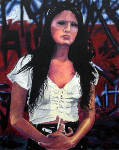 blood in blood out movie, bound by honour, vatos locos, adan hernandez, merchandise, chicano noir, cheech marin collection, carnalismo, artwork, poster, print, painting, drawing, estate of adan hernandez, legacy, paco, cruz, miklo