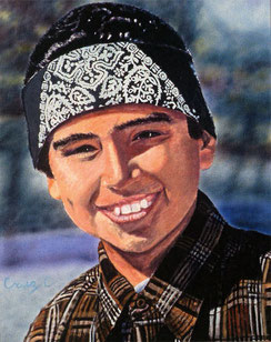 blood in blood out movie, bound by honour, vatos locos, adan hernandez, merchandise, chicano noir, cheech marin collection, carnalismo, artwork, poster, print, painting, drawing, estate of adan hernandez, legacy, paco, cruz, miklo
