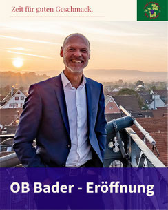 37. Kirchheimer Weindorf - Offizielle Eröffnung des Kirchheimer Weindorfes durch OB Pascal Bader