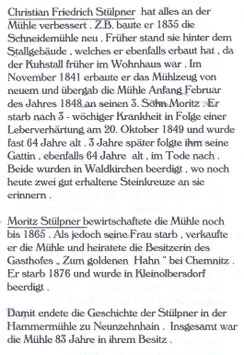 Bild: Wünschendorf Erzgebirge Stülpner Hammermühle Neunzehnhain