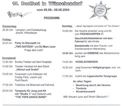 Bild: Wünschendorf Erzgebirge Dorffest 2004