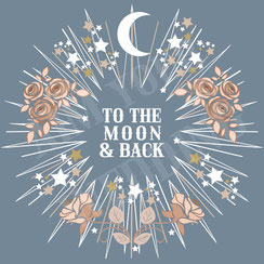 moon en stars to the moon and back spijkerjasje
