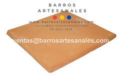 <img src="Loseta Cuadrada 30x30 de Barro al Natural.jpg" alt=" Loseta Cuadrada 30x30 de Barro Claro al Natural San Felipe hecha en México 100% a mano" />