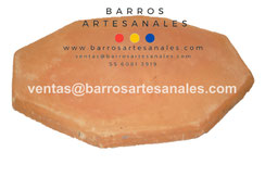 <img src="Loseta Octagonal de Barro al Natural.jpg" alt=" Loseta Octagonal de Barro al Natural hecha en México 100% a mano" />