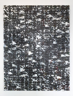 存在についての抽象画 #3 / 2025年 / 綿布、アクリル絵具 / H116.8 × W91 × D5 cm