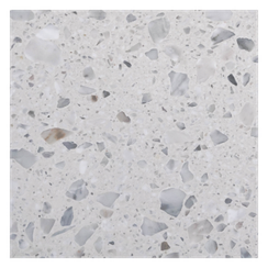 Terrazzoplatte weiss/grau - Terrazzo Factory