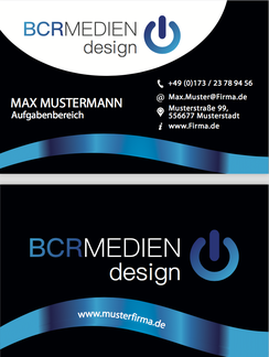 Black Magic Visitenkarte Business Card Vorlage Mustrermann