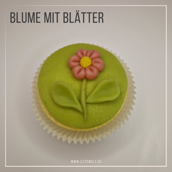 Modellieranleitung für eine Blume mit Blätter aus Marzipan