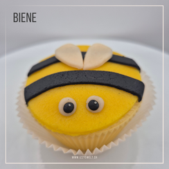Modellieranleitung Cupcake Biene aus Marzipan