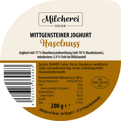Wittgensteiner Joghurt Haselnuss