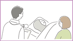 一般葬プランの流れ①逝去