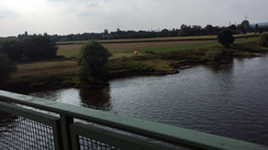 Blick über die Weser nach Bad Oeynhausen