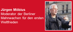 23.03.2019 - Berlin: Solidaritätskundgebung zum 4. Jahrestag saudischer Krieg gegen den Jemen - Redner: Jürgen Möbius - Oganisatoren-Team Berliner Mahnwachen