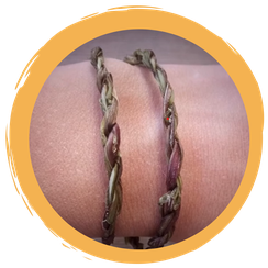 Brennnessel-Armbändchen basteln