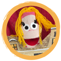 Handpuppe aus einer Socke