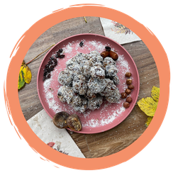 Energiebällchen aus Haselnüssen